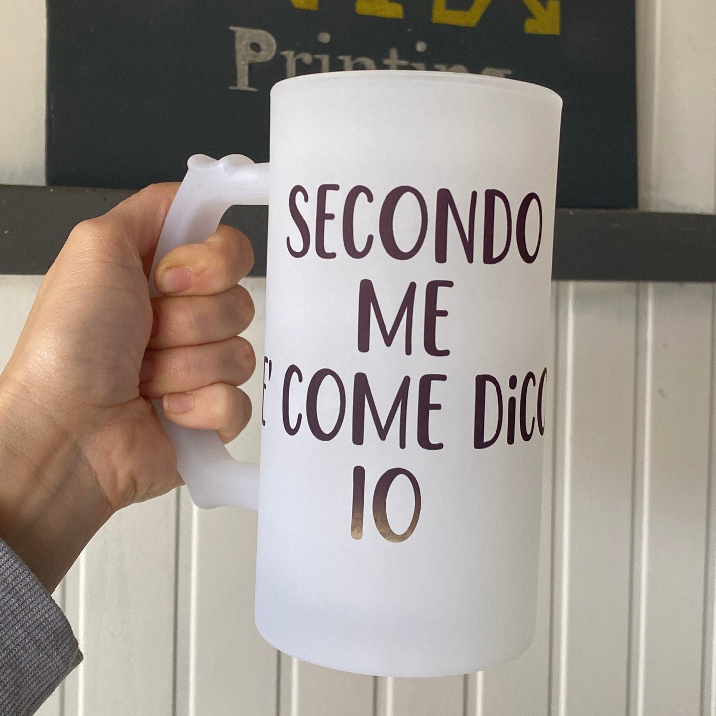 Boccale per birra di Vetro Opaco Personalizzabile