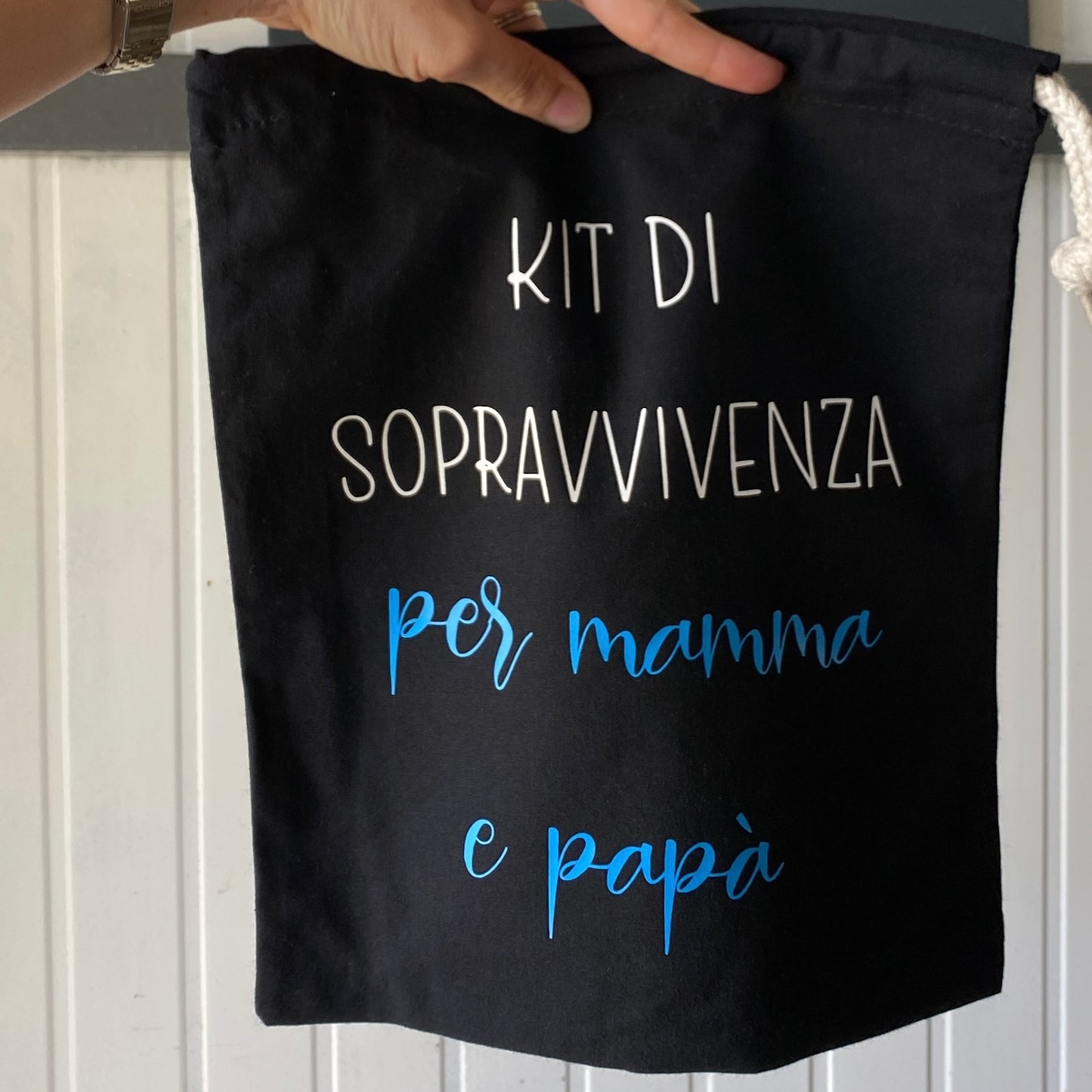 Kit neonato sacca bavaglino e detergente