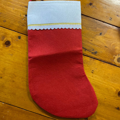 Calza befana personalizzabile Rossa