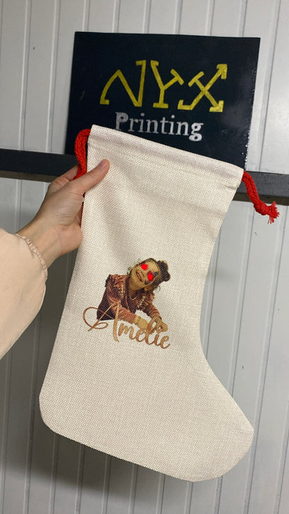 Calza befana personalizzabile con immagini