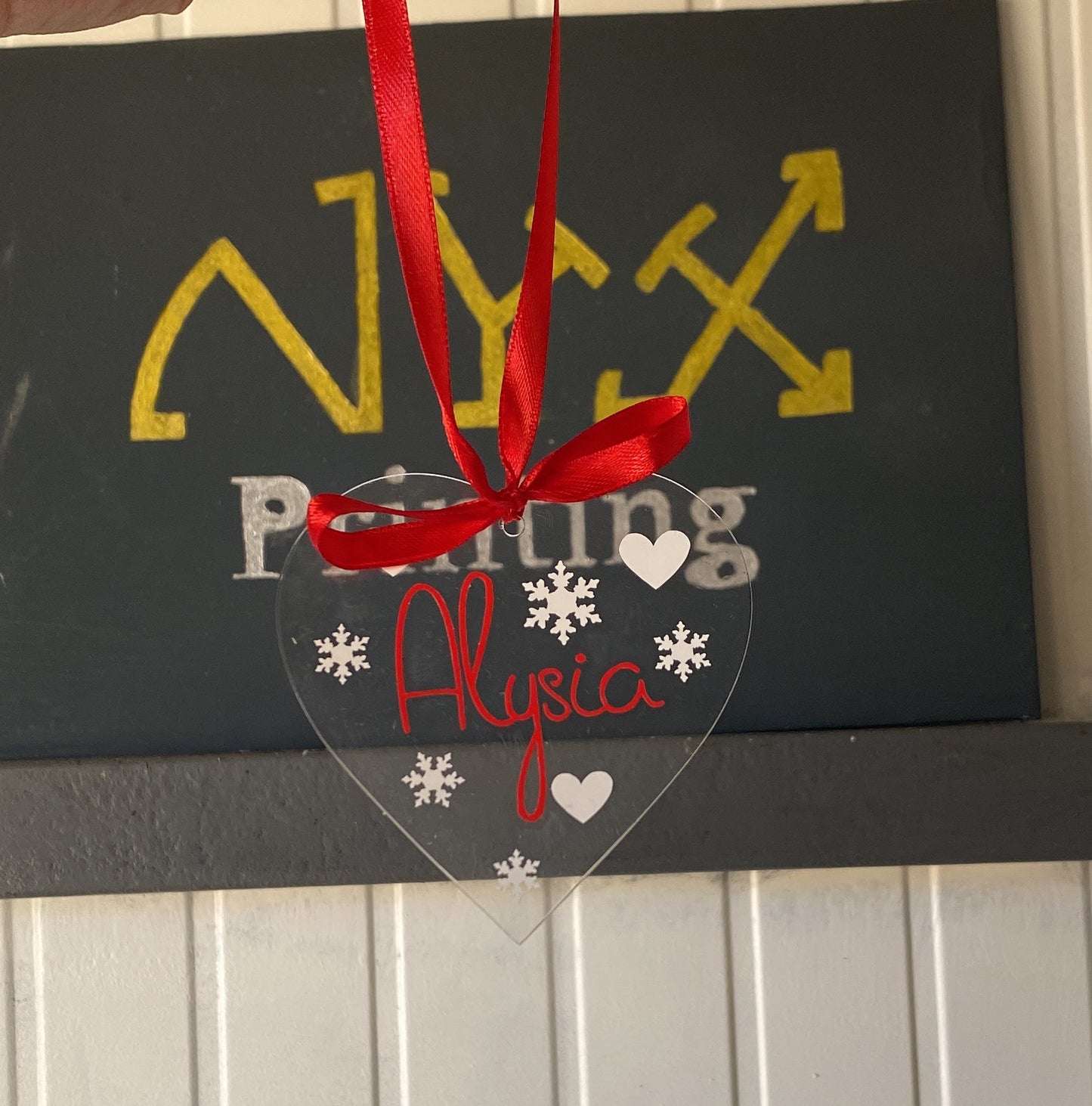 Pallina in plexiglass Cuore