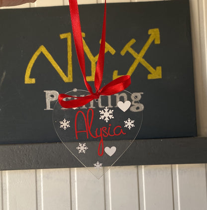 Pallina in plexiglass Cuore