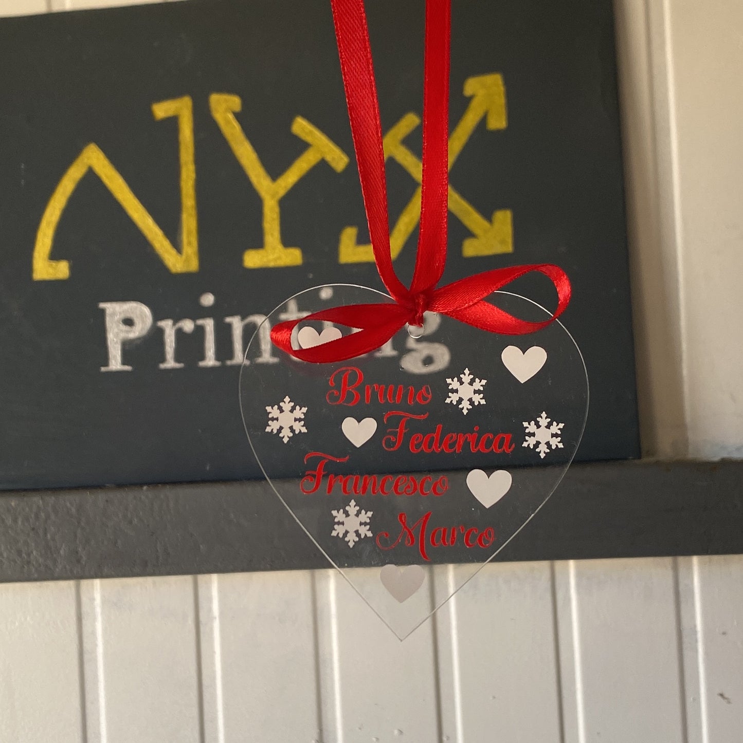 Pallina in plexiglass Cuore