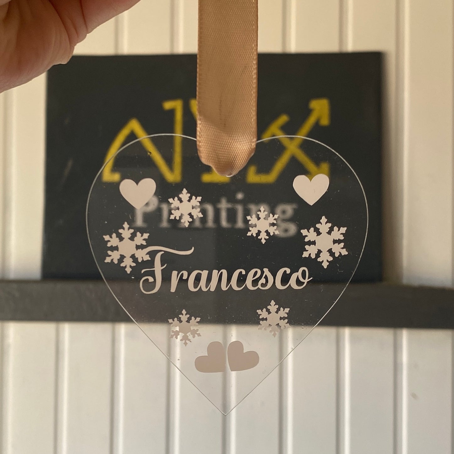 Pallina in plexiglass Cuore