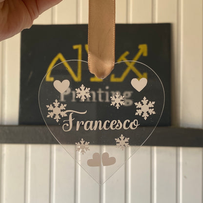 Pallina in plexiglass Cuore