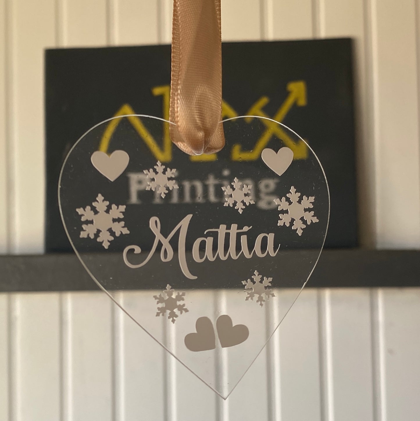 Pallina in plexiglass Cuore