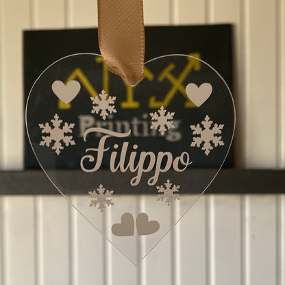 Pallina in plexiglass Cuore