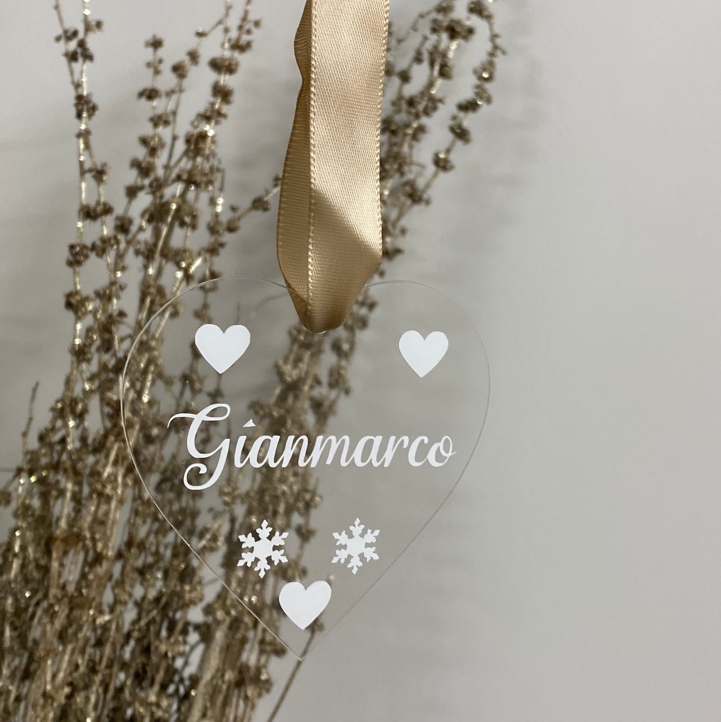 Pallina in plexiglass Cuore