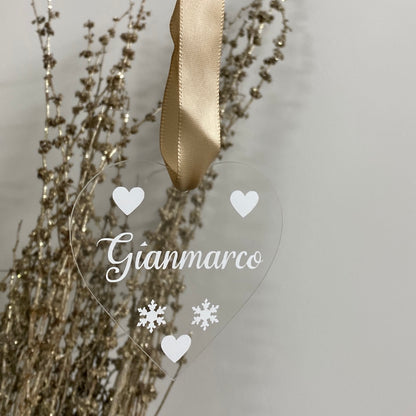 Pallina in plexiglass Cuore