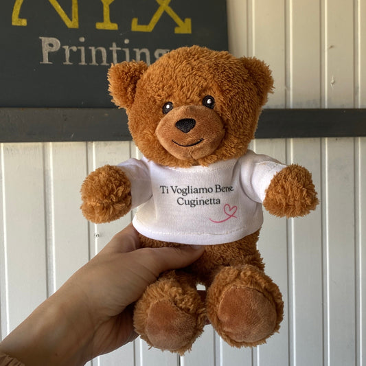 Peluche con t-shirt personalizzabile
