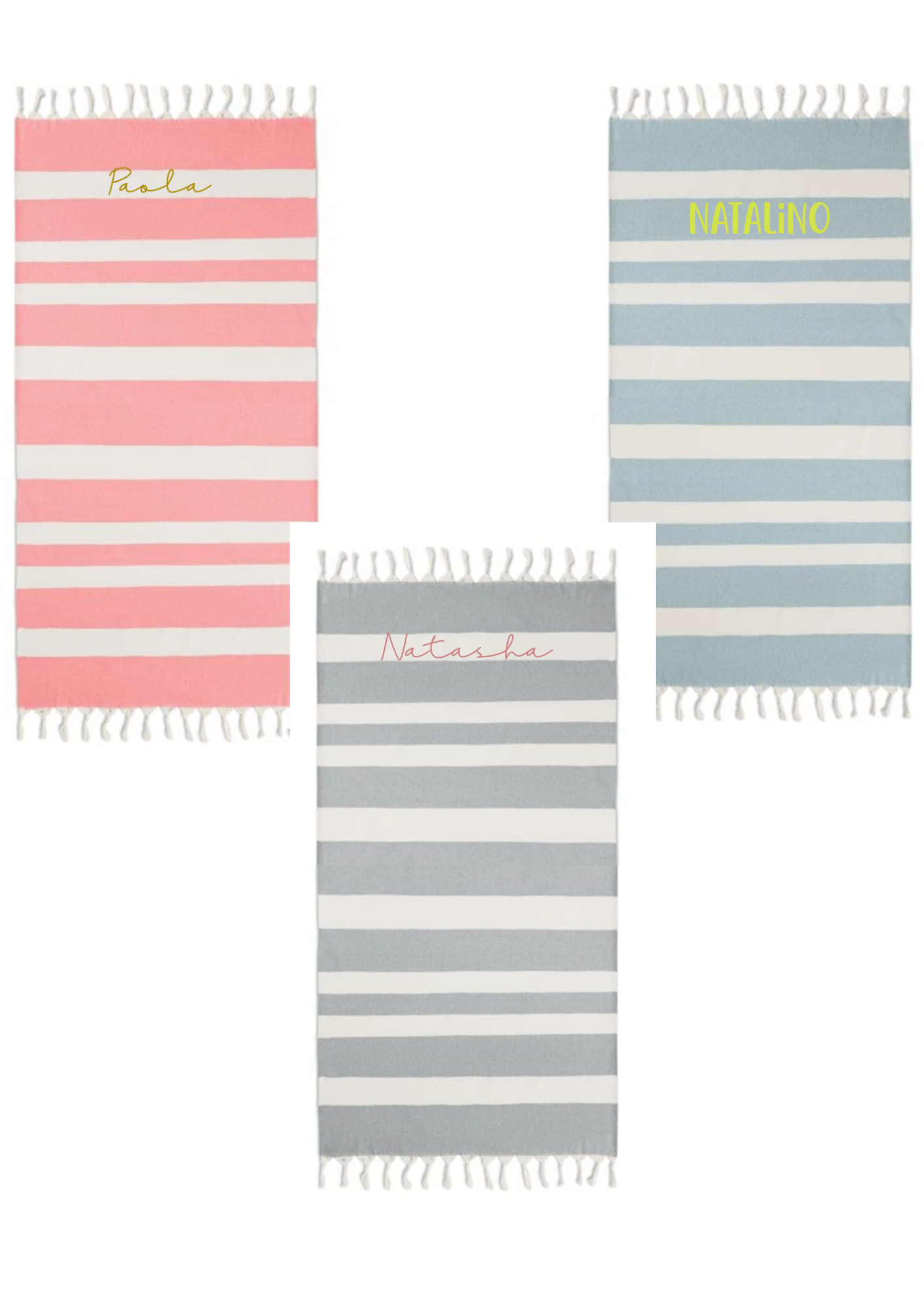 Telo mare con borsetta personalizzabili