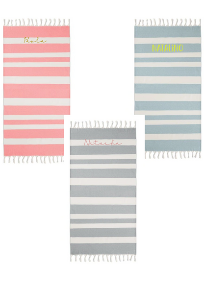 Telo mare con borsetta personalizzabili