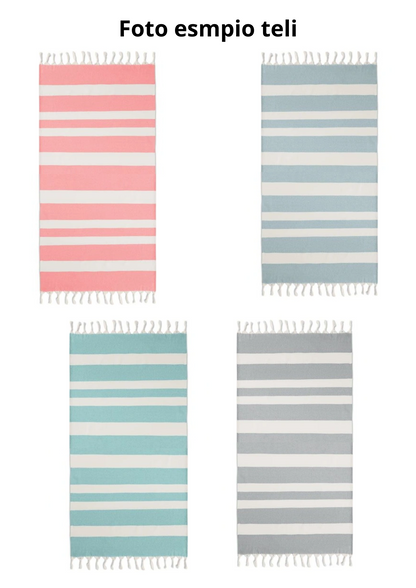 Telo mare con borsetta personalizzabili